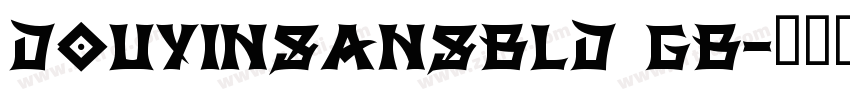 DOUYINSANSBLD GB字体转换